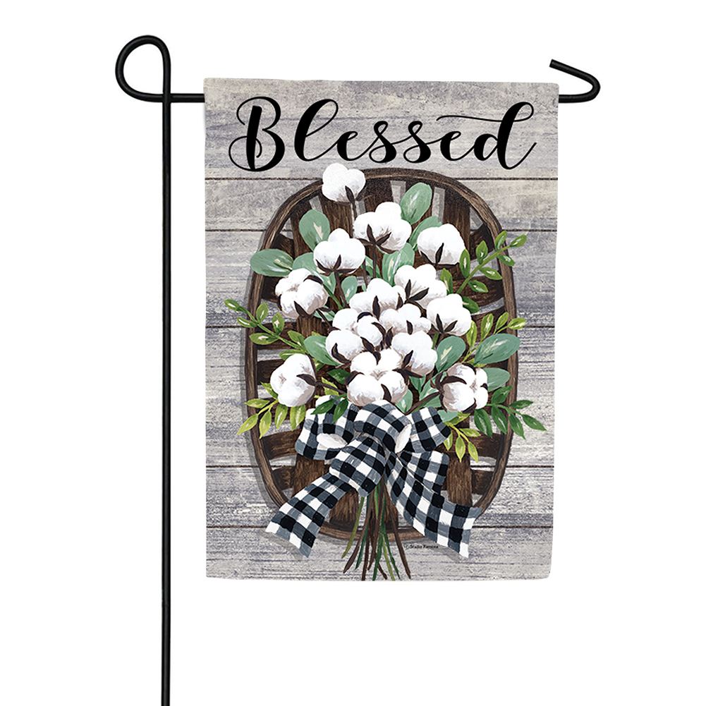 Cotton Basket Double Sided Garden Flag