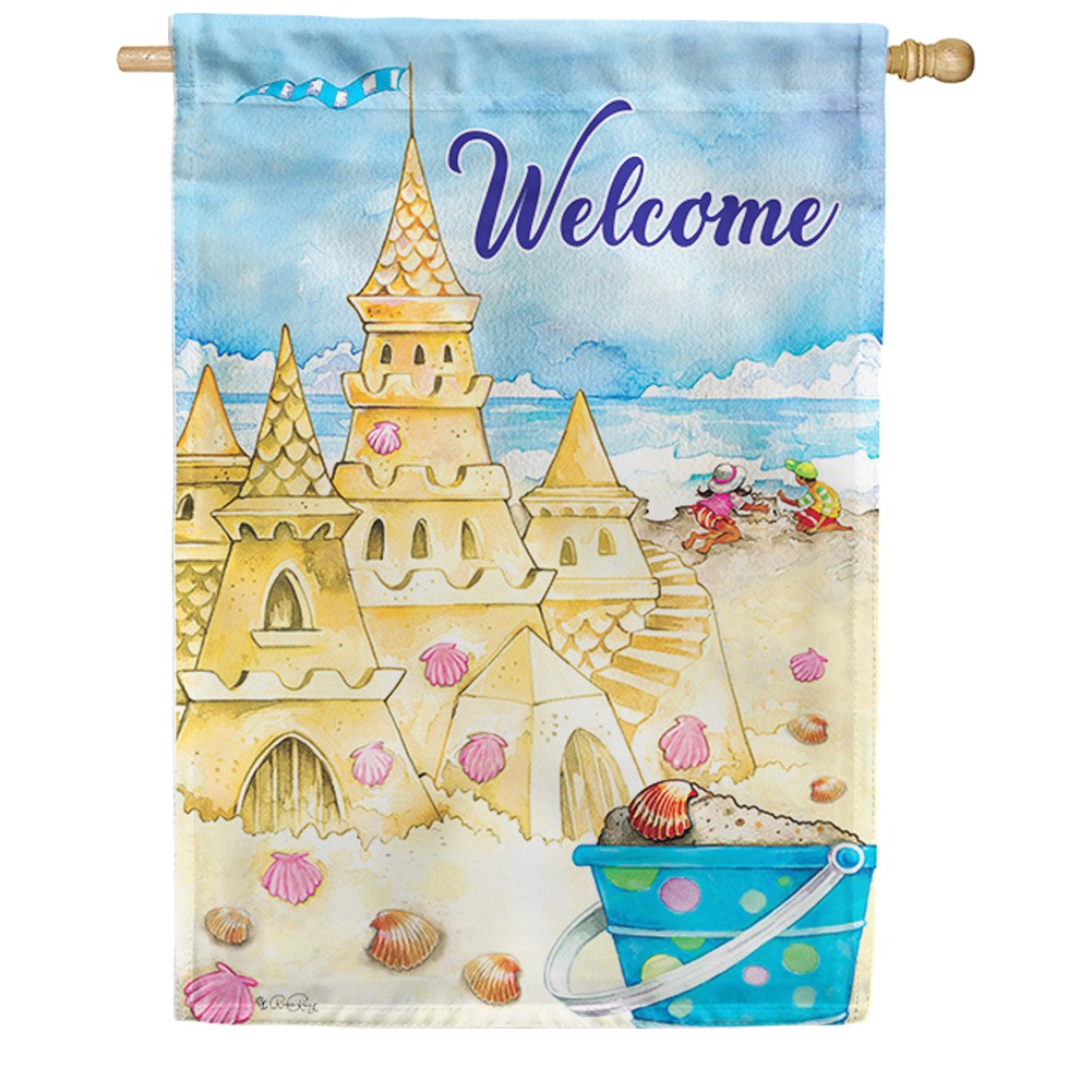 Sand Castle Double Sided House Flag