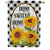 Custom Decor Sunflower Check House Flag