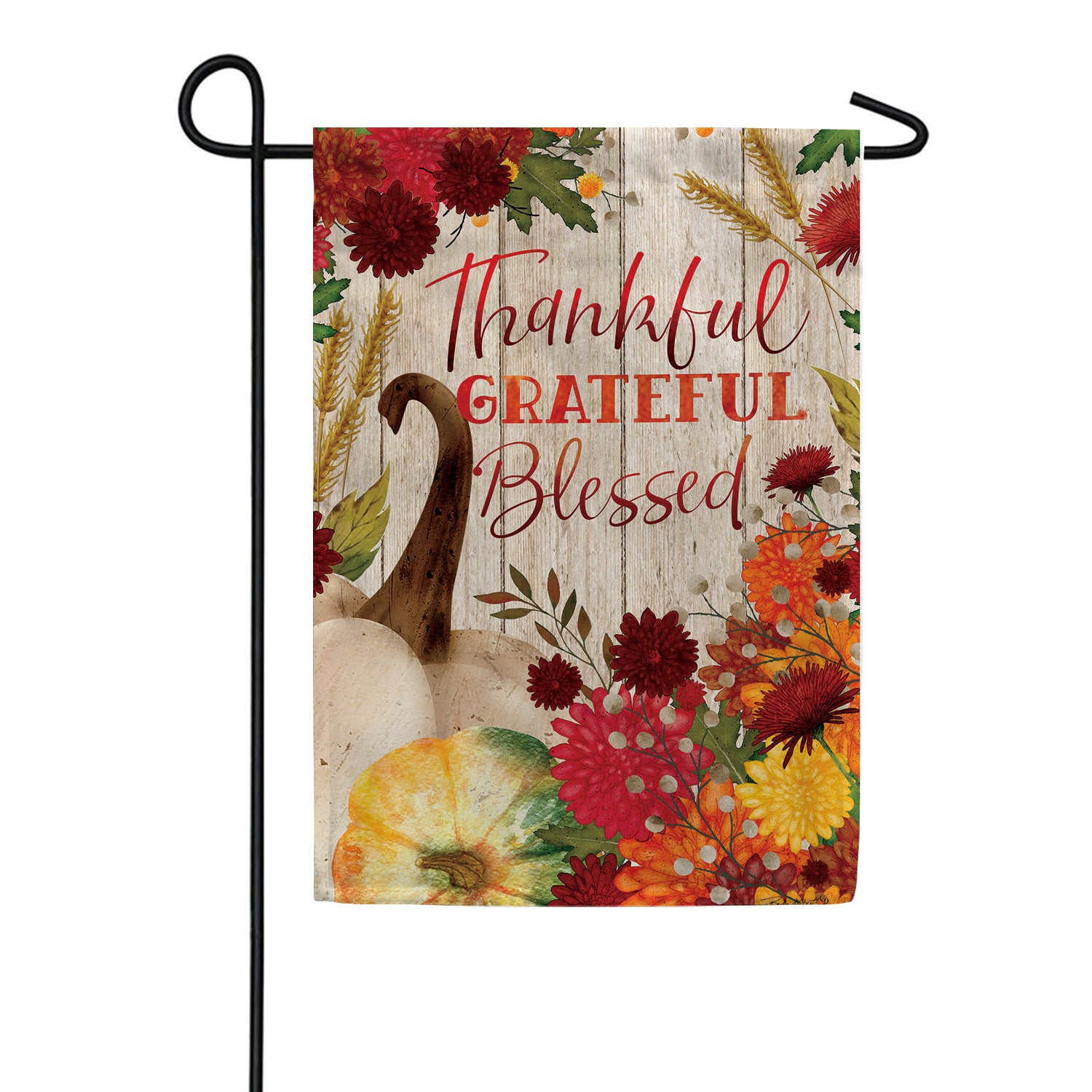 Thankful Mums Garden Flag