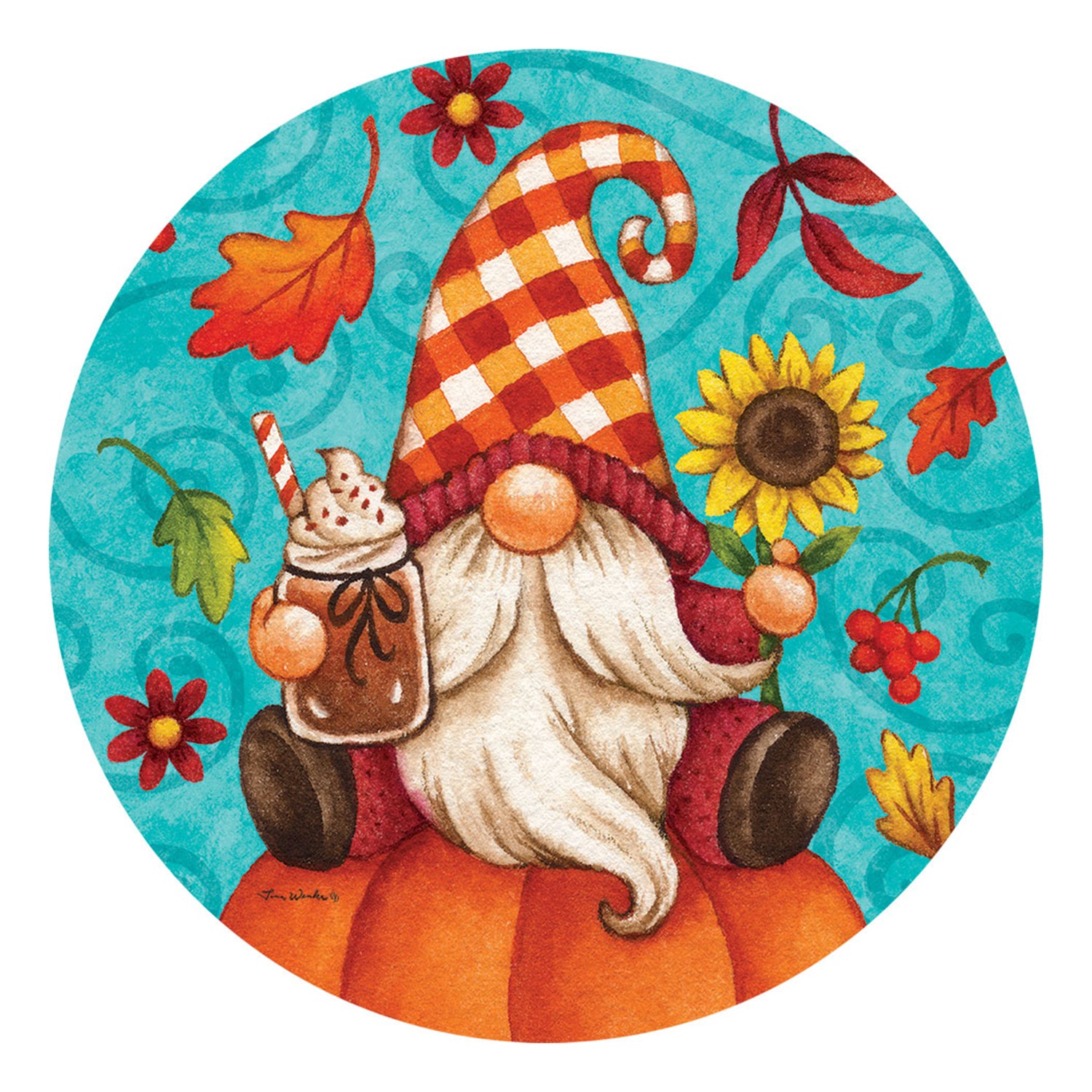 Pumpkin Gnome Accent Magnet