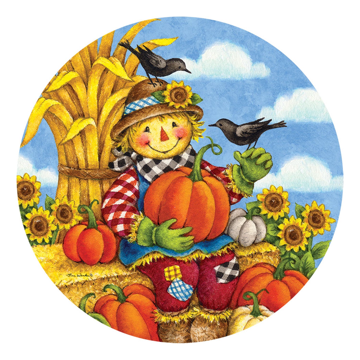 Hay Scarecrow Accent Magnet