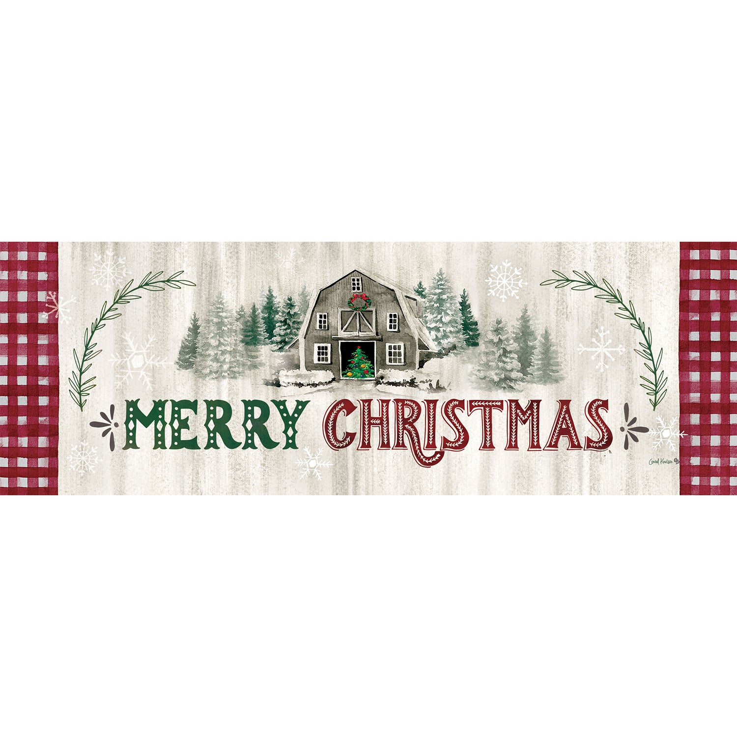 Merry Christmas Barn Signature Sign