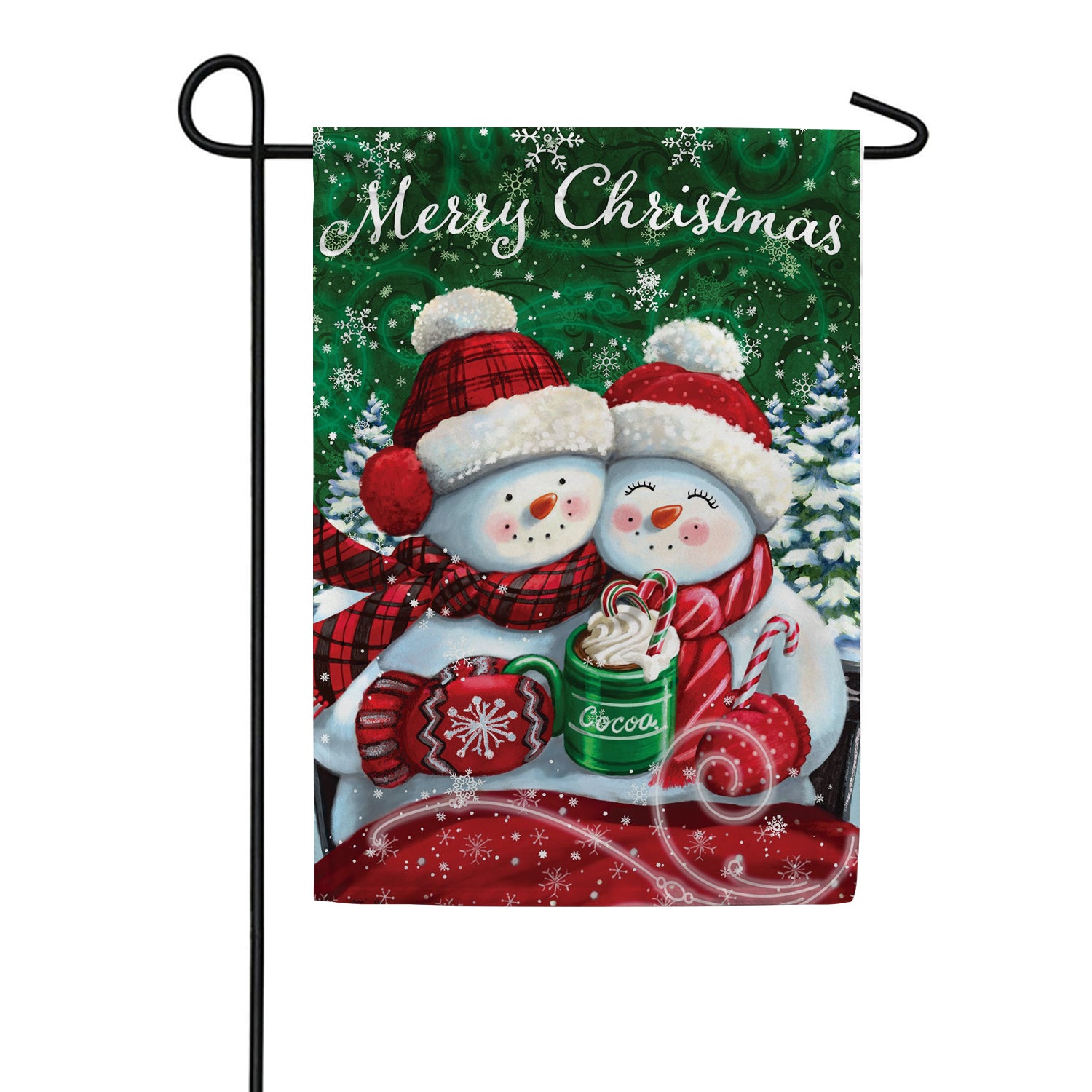 Cocoa Couple Garden Flag