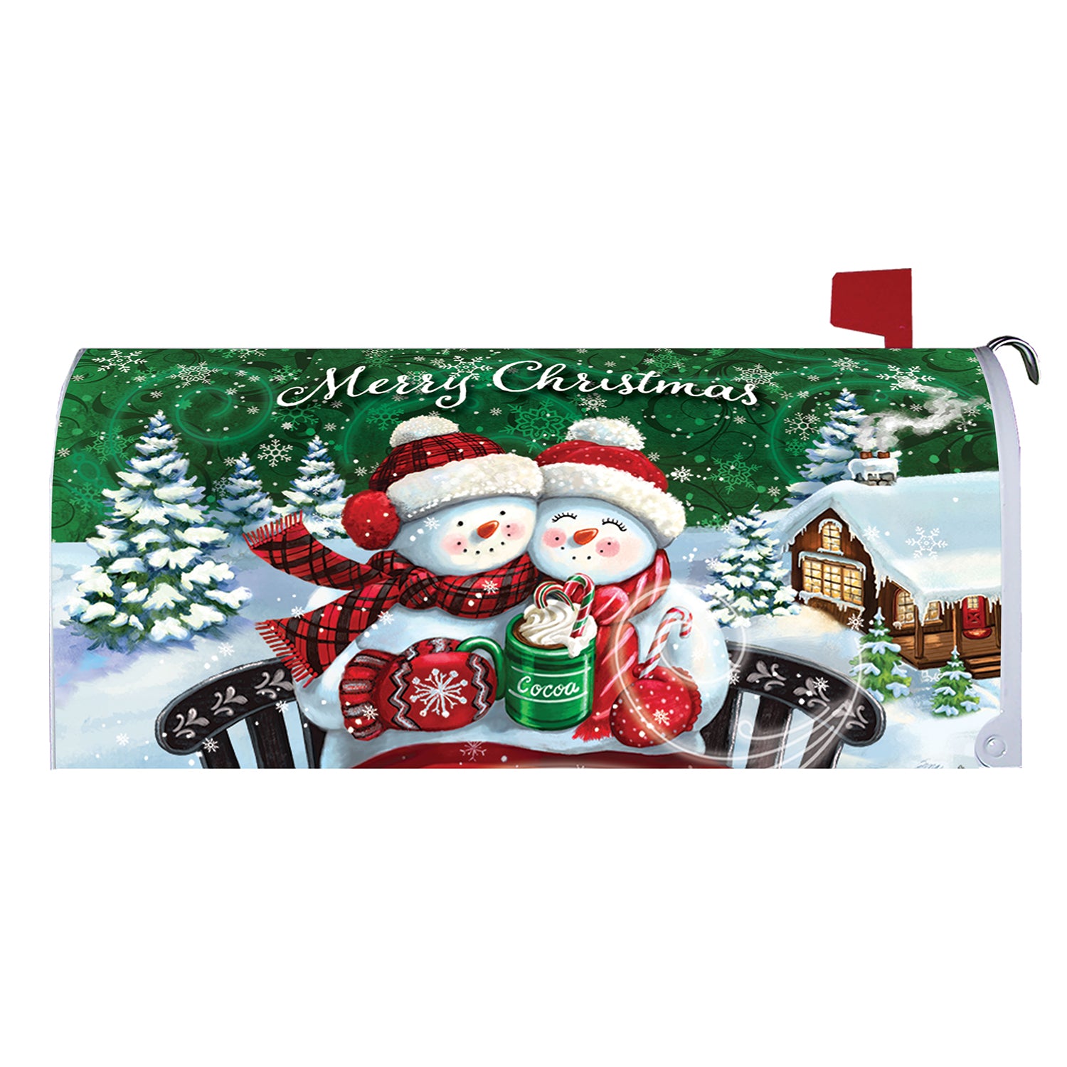 Cocoa Couple Mailbox Cover