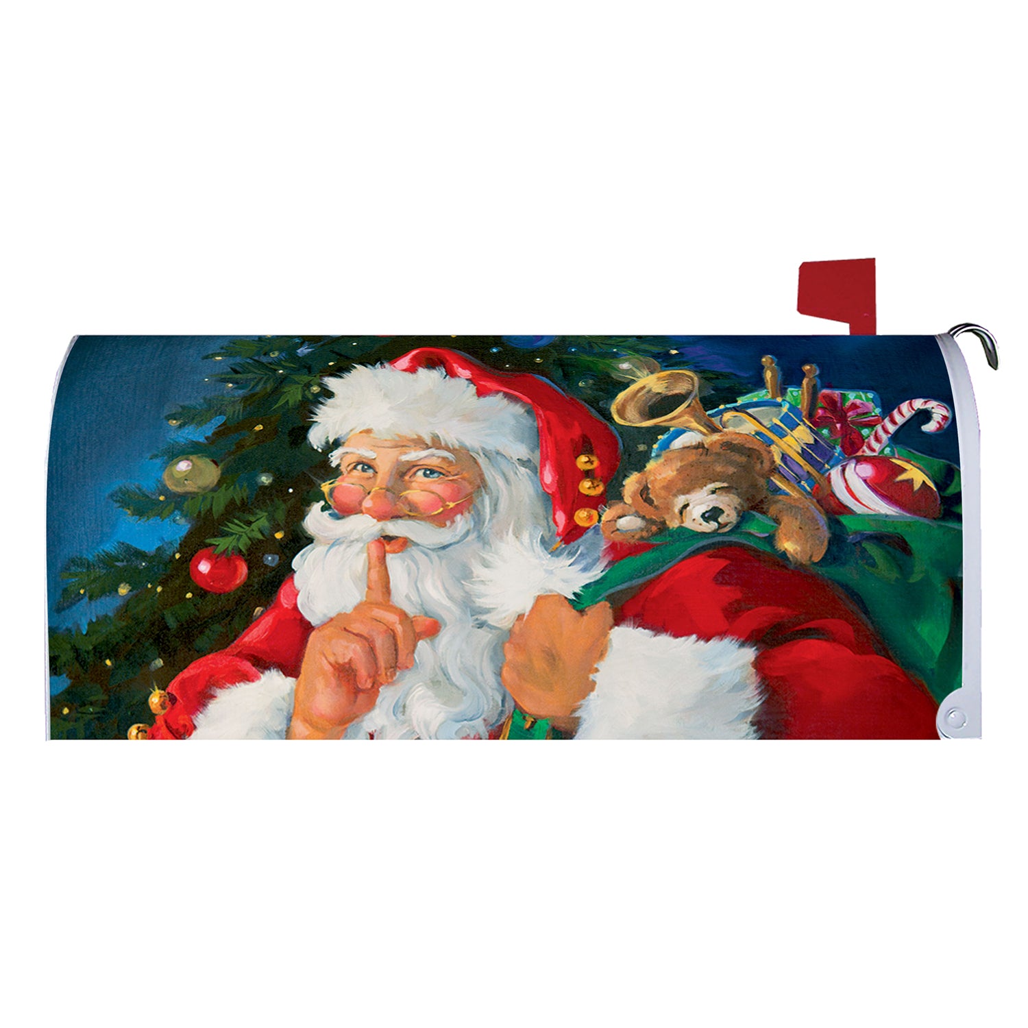 Whispering Santa Mailbox Cover