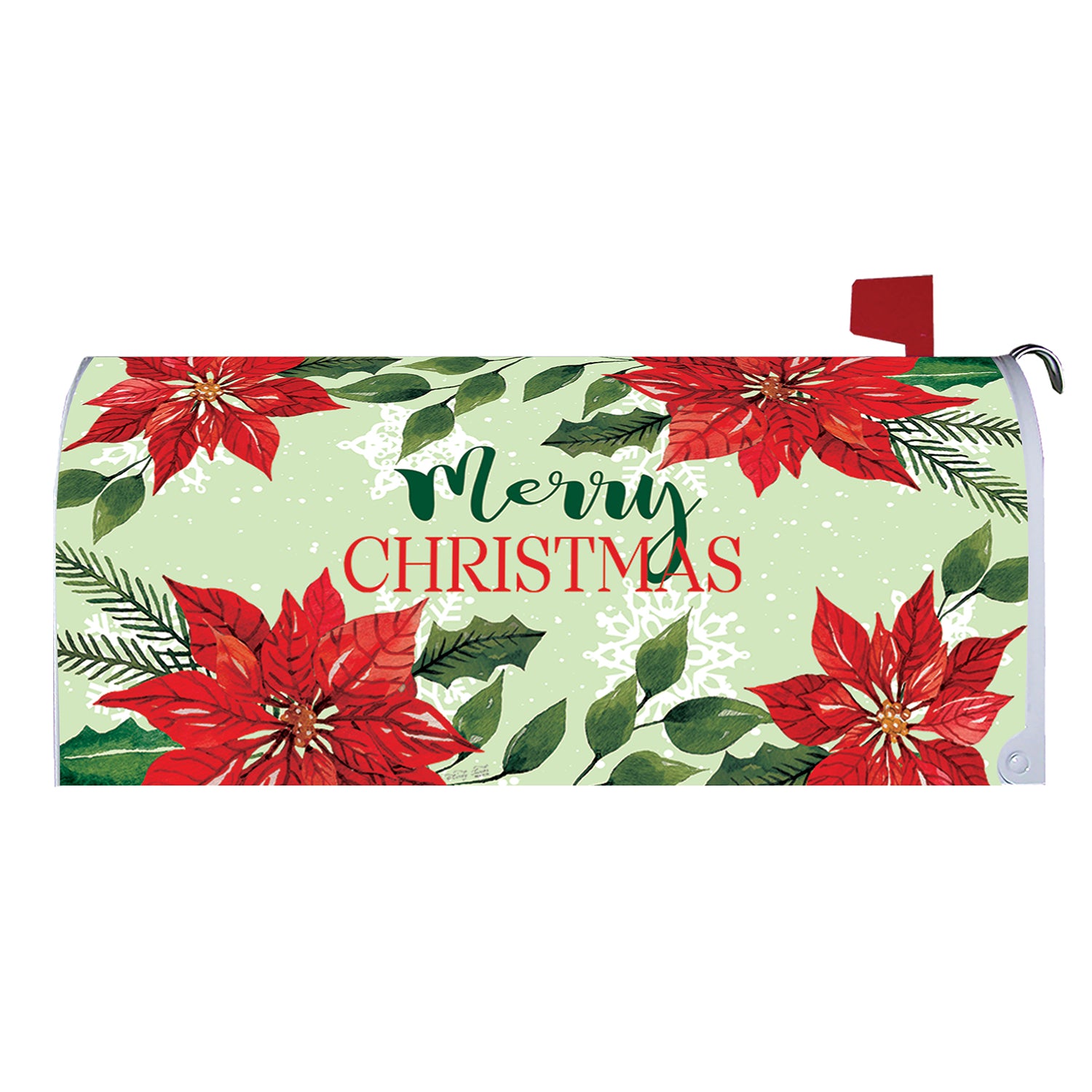 Poinsettia Trio Mailbox Cover