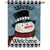Black & White Snowman House Flag