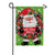 Santa Wreath Garden Flag