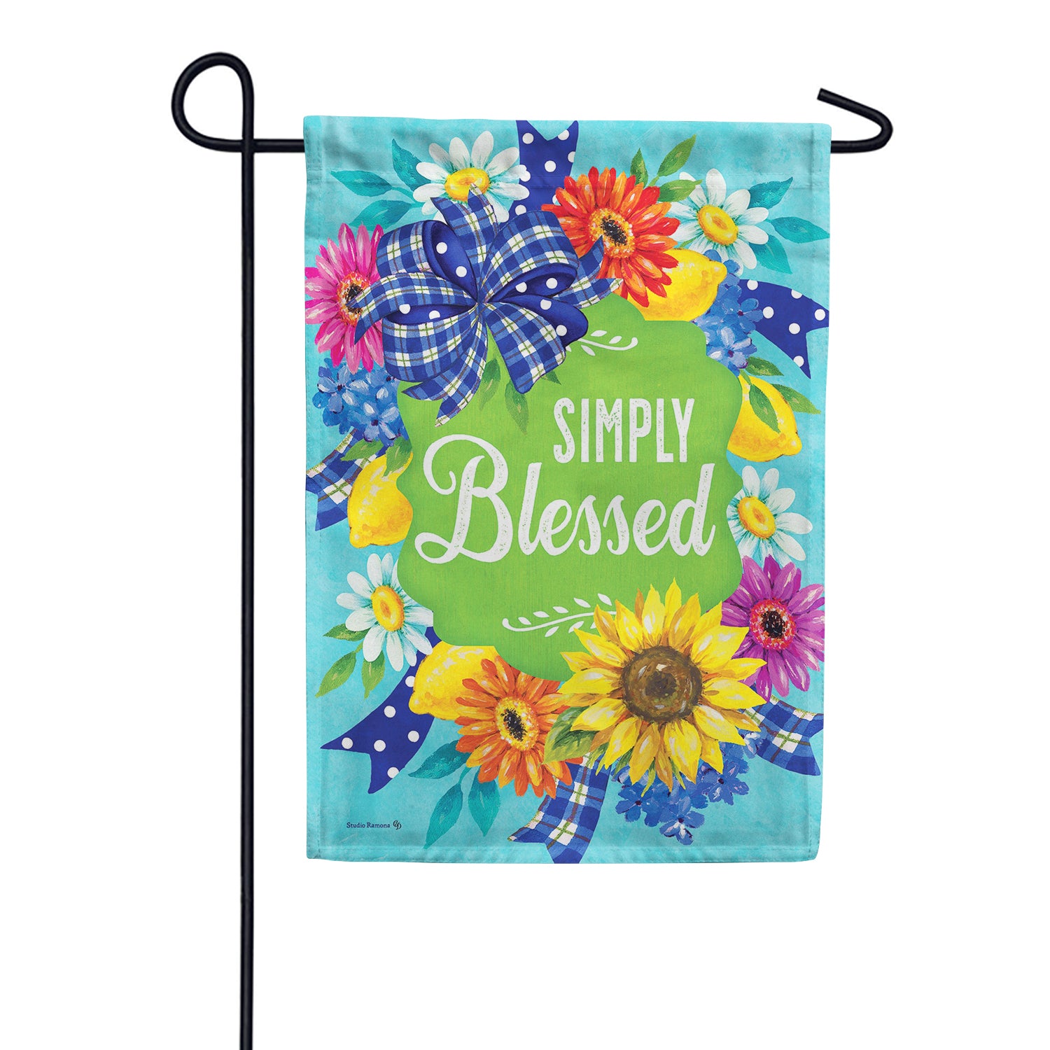 Simply Blessed Garden Flag