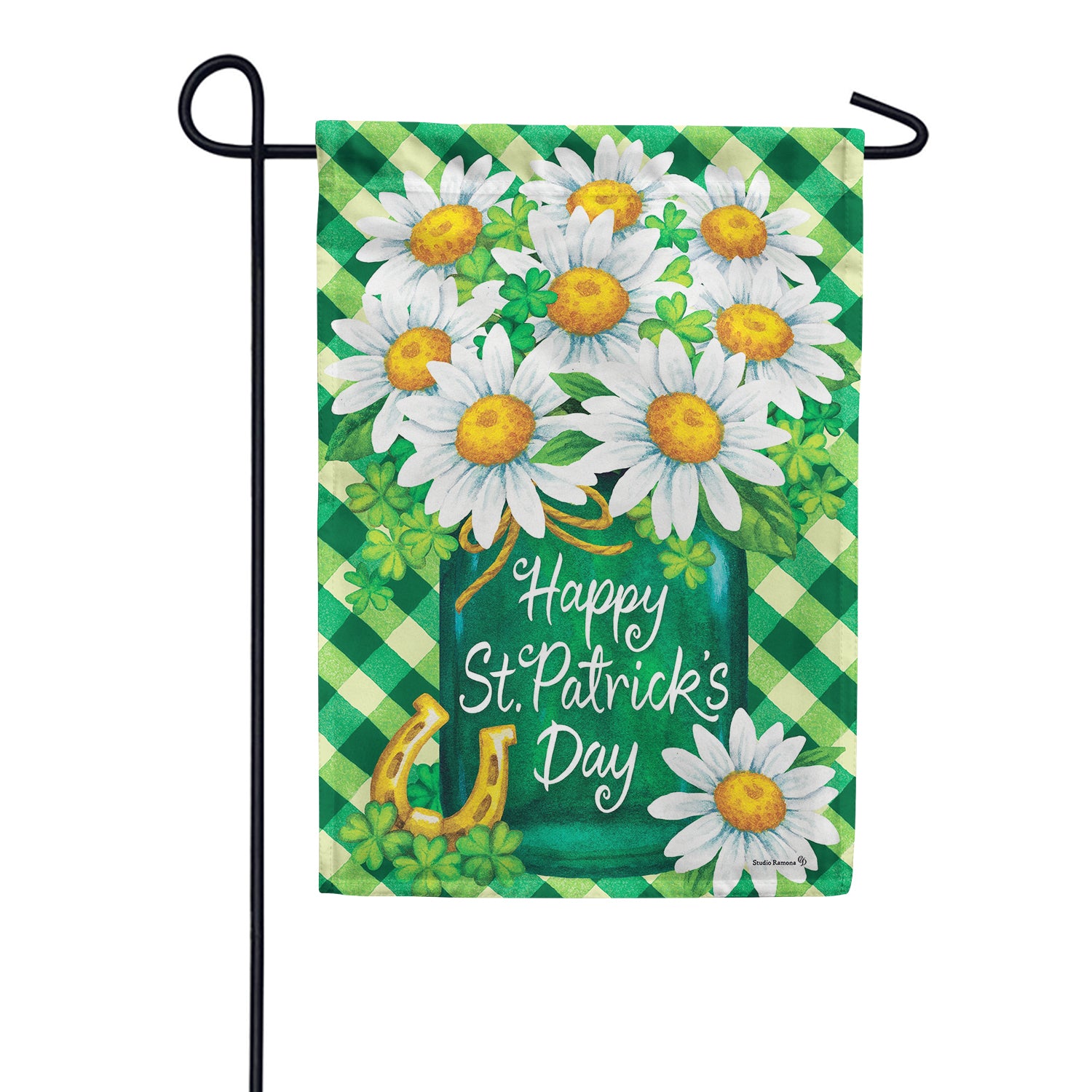 St. Pat's Sunflowers Garden Flag