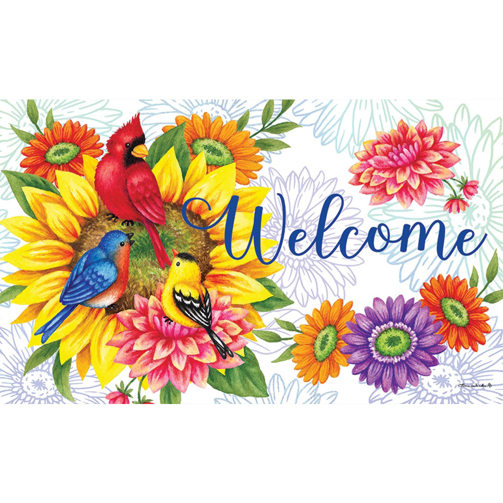 Birds & Flowers Doormat