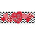 Patterned Hearts Valentine Signature Sign