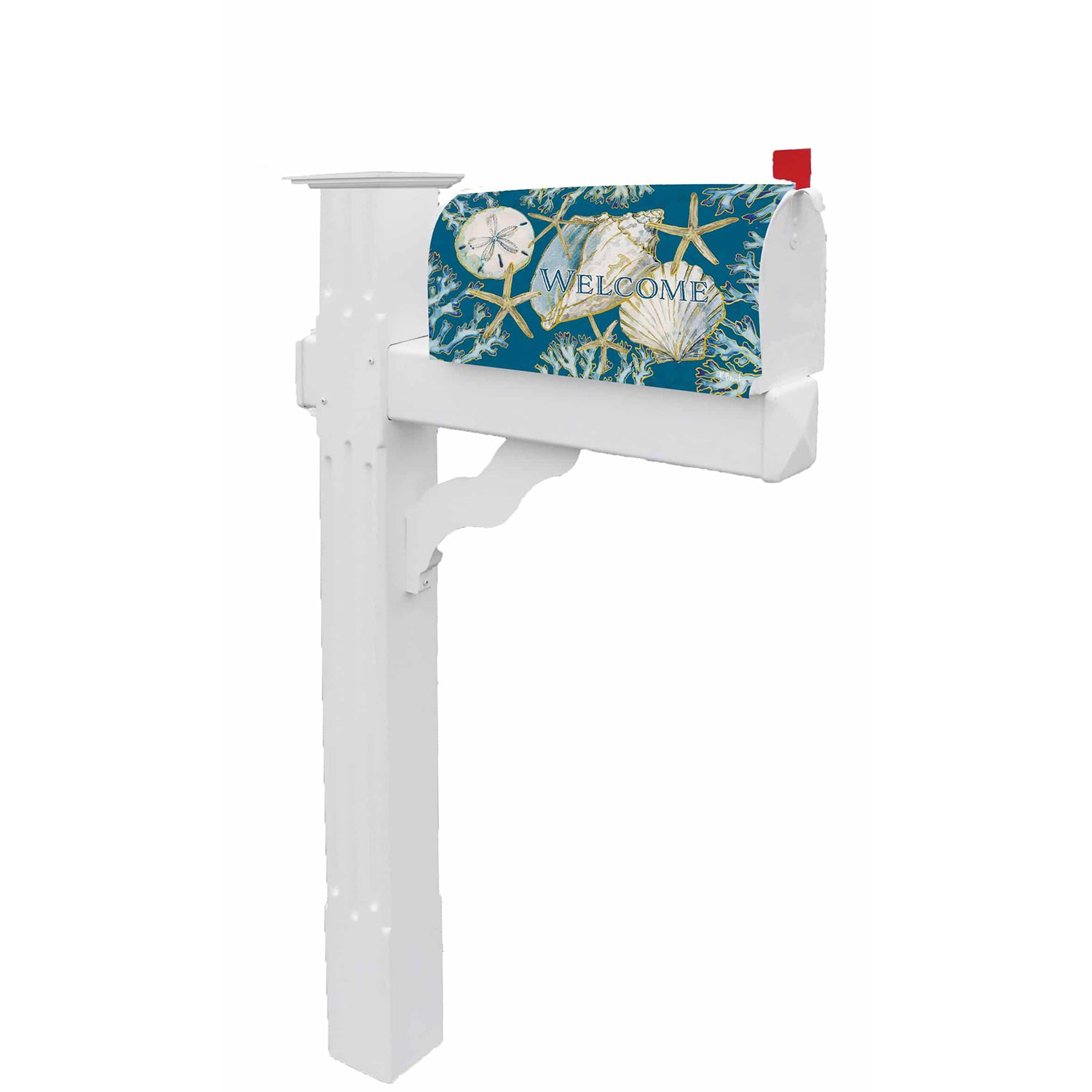 La Playa Shells Mailbox Cover