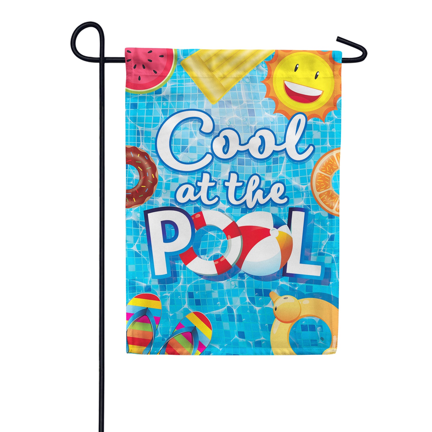 Cool at the Pool Garden Flag