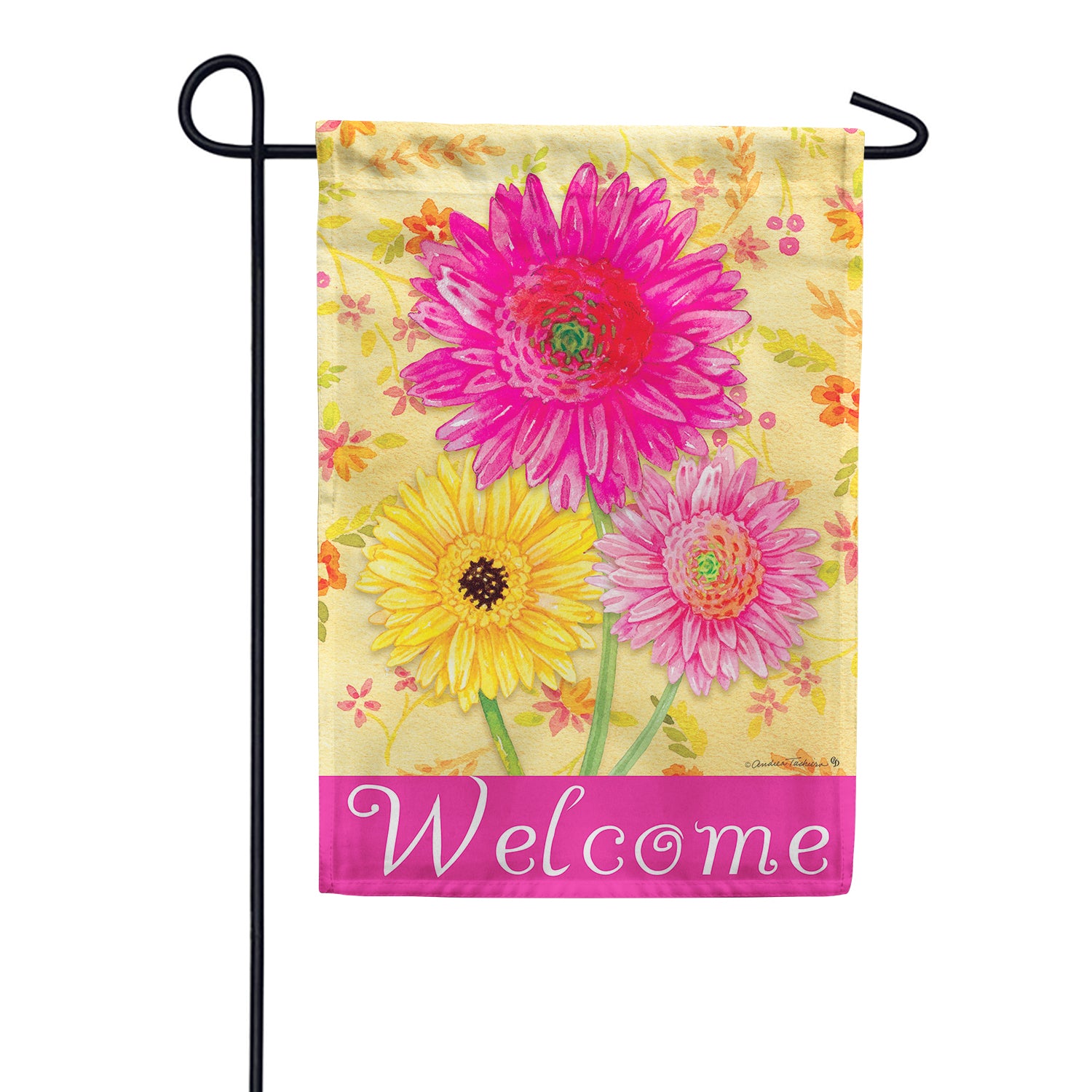 Gerberas Garden Flag