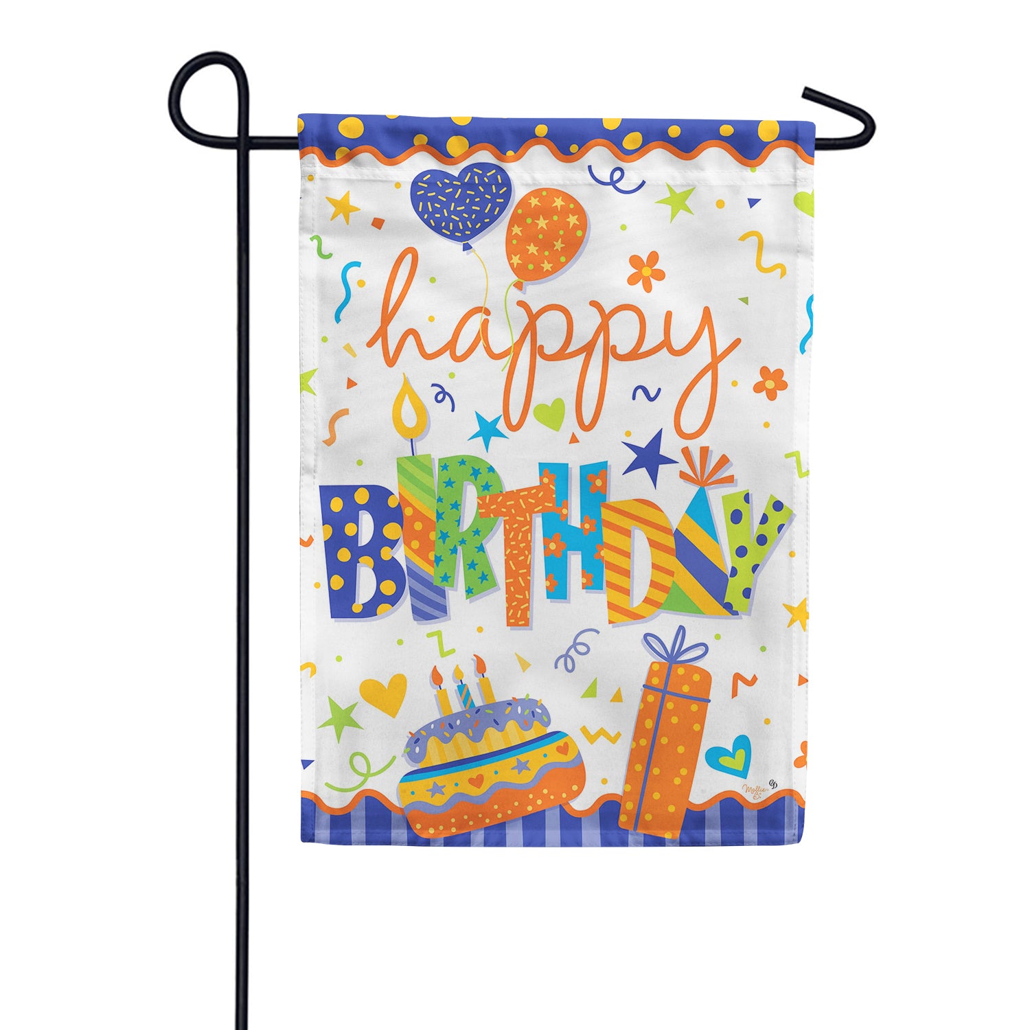 Custom Decor Happy Birthday Party Garden Flag