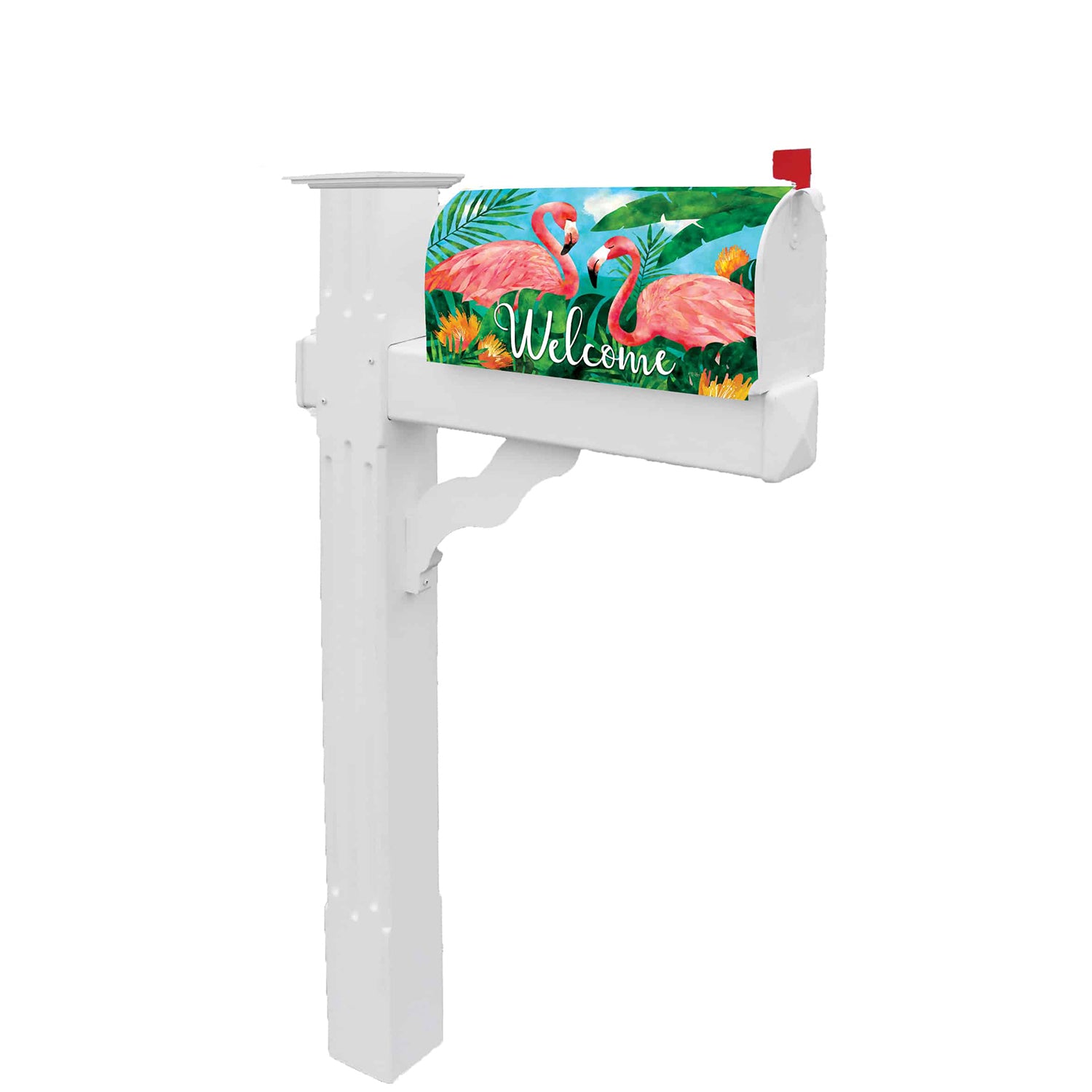 Flamingos Mailbox Cover