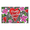 Gingham Valentine Doormat