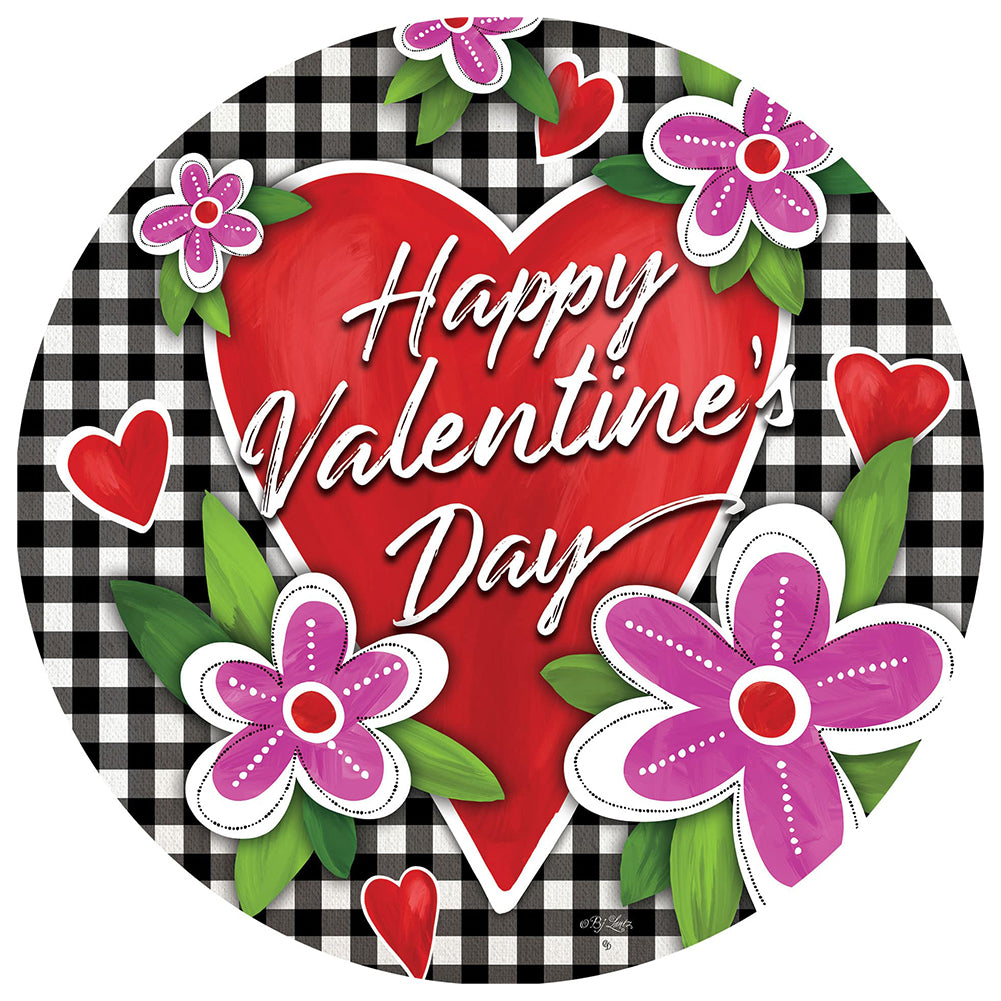 Gingham Valentine Accent Magnet