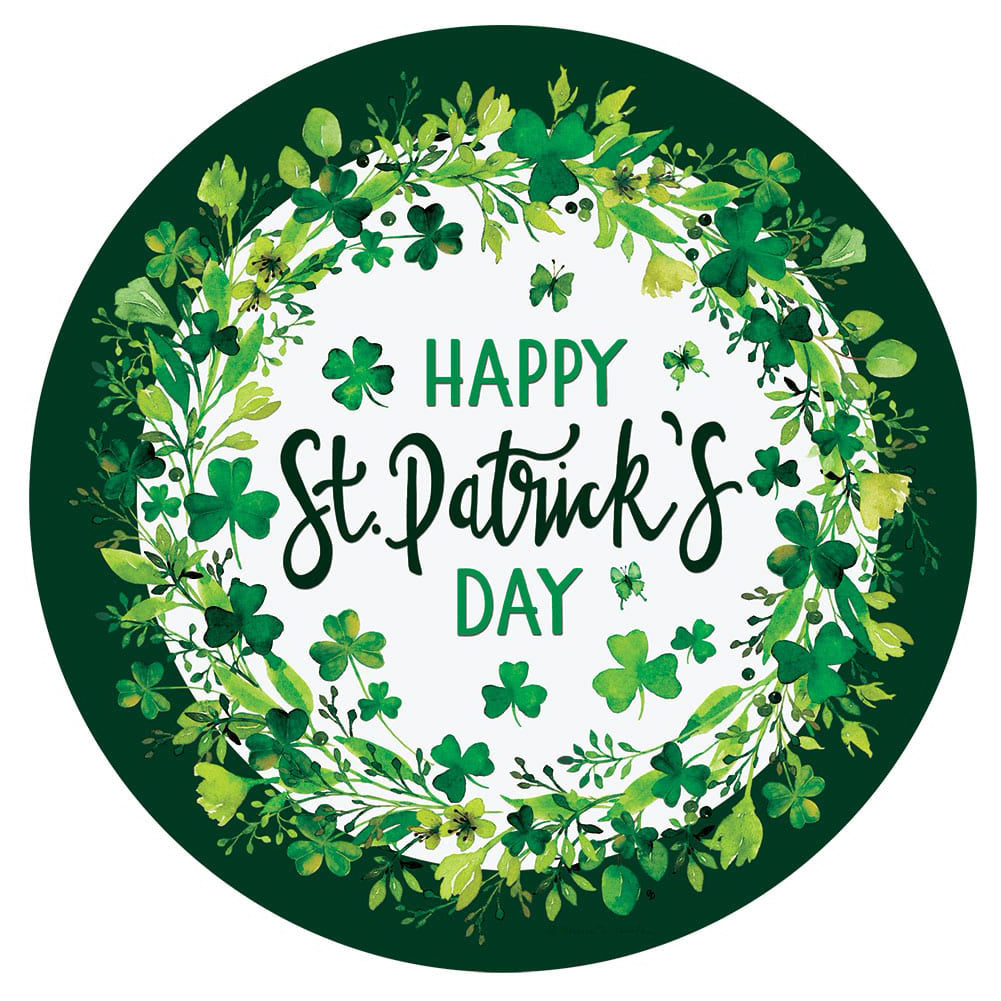 Custom Decor St. Pat's Wreath Accent Magnet