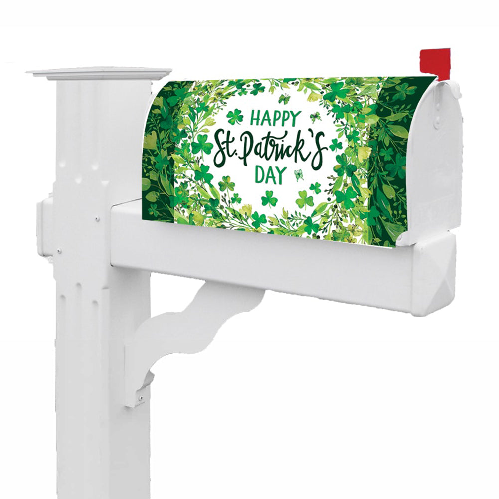 Custom Decor St. Pat's Wreath Mailbox Cover