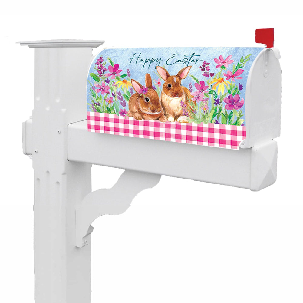 Sweet Bunnies Mailbox Cover