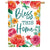 Blessed Floral House Flag