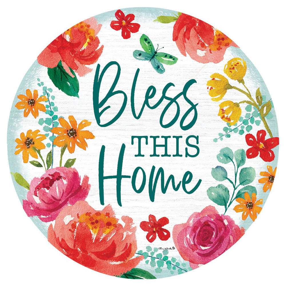 Blessed Floral Accent Magnet