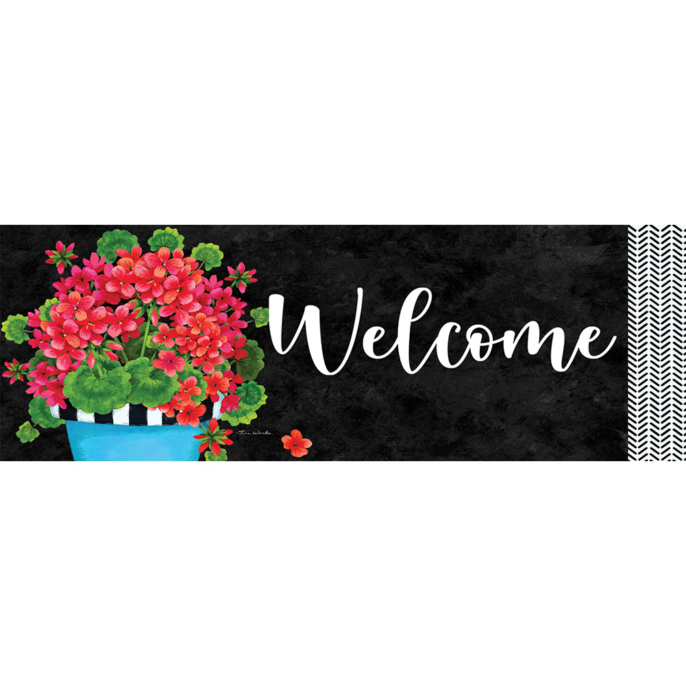 Blue Pot Geranium Signature Sign