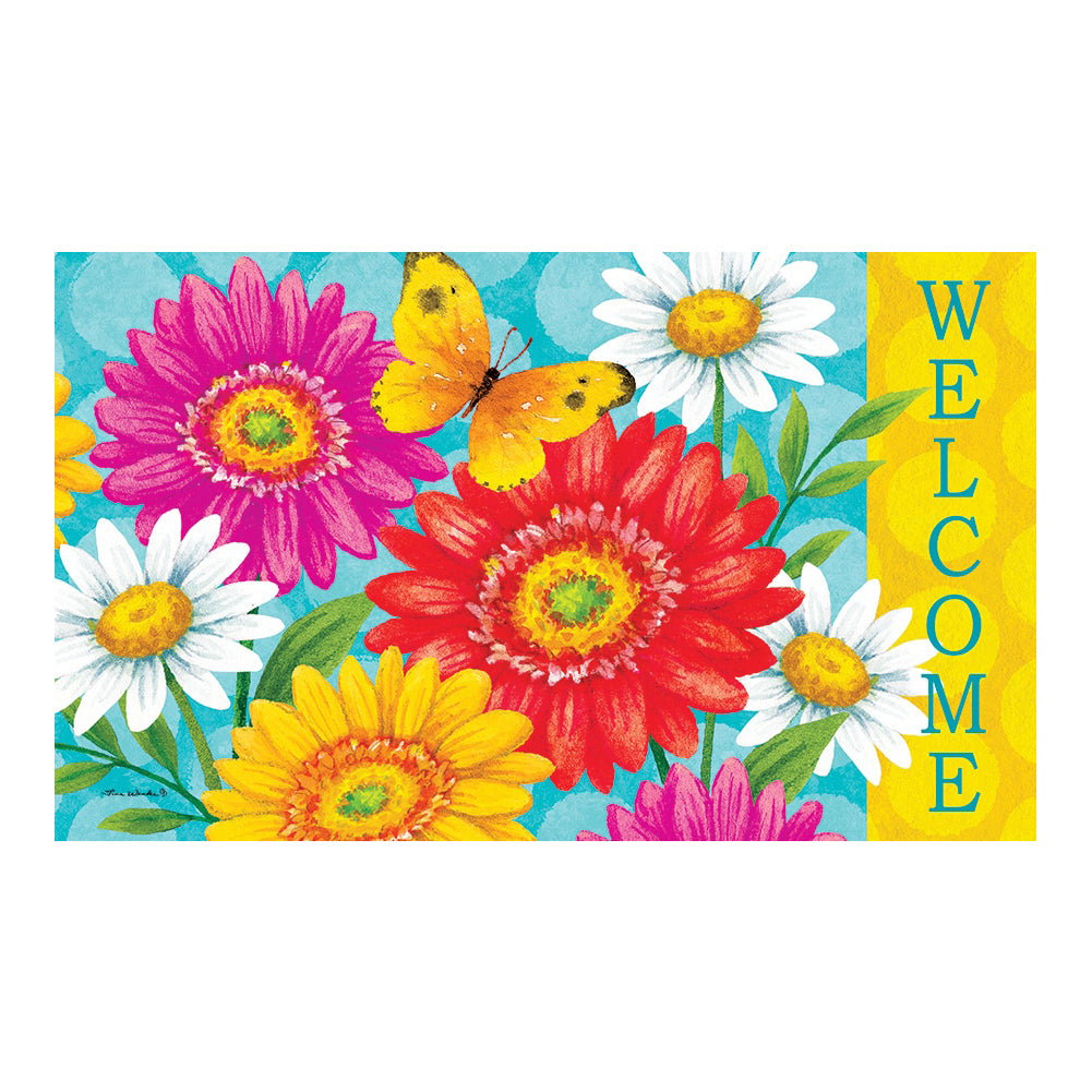 Happy Gerberas Doormat