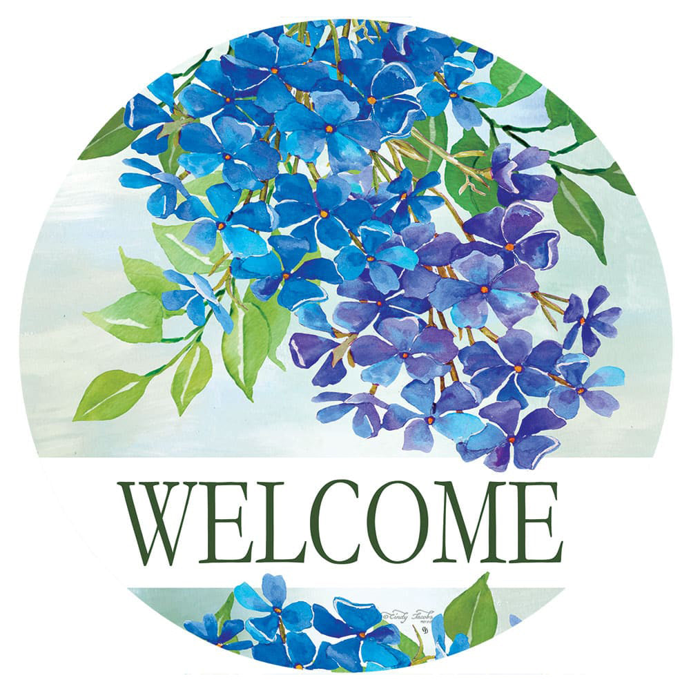 Hydrangeas Welcome Accent Magnet