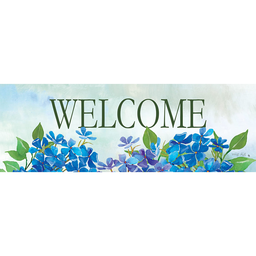 Hydrangeas Welcome Signature Sign