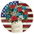 Flag Florals Accent Magnet