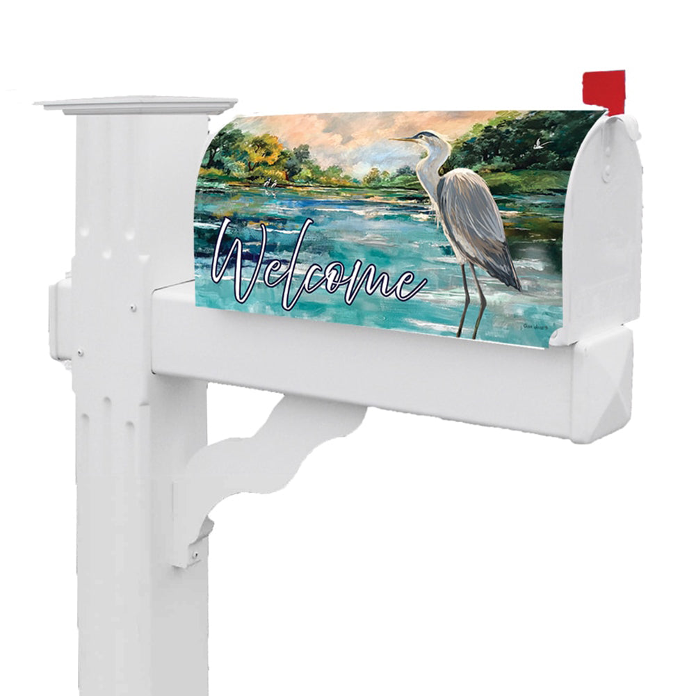 Stately Heron Mailbox Cover