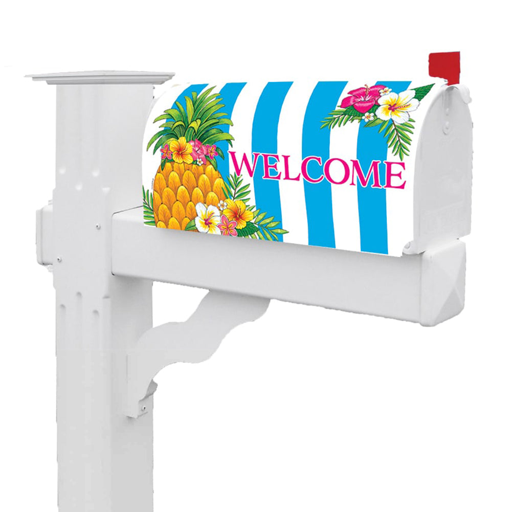 Pineapple Stripes Mailbox Cover