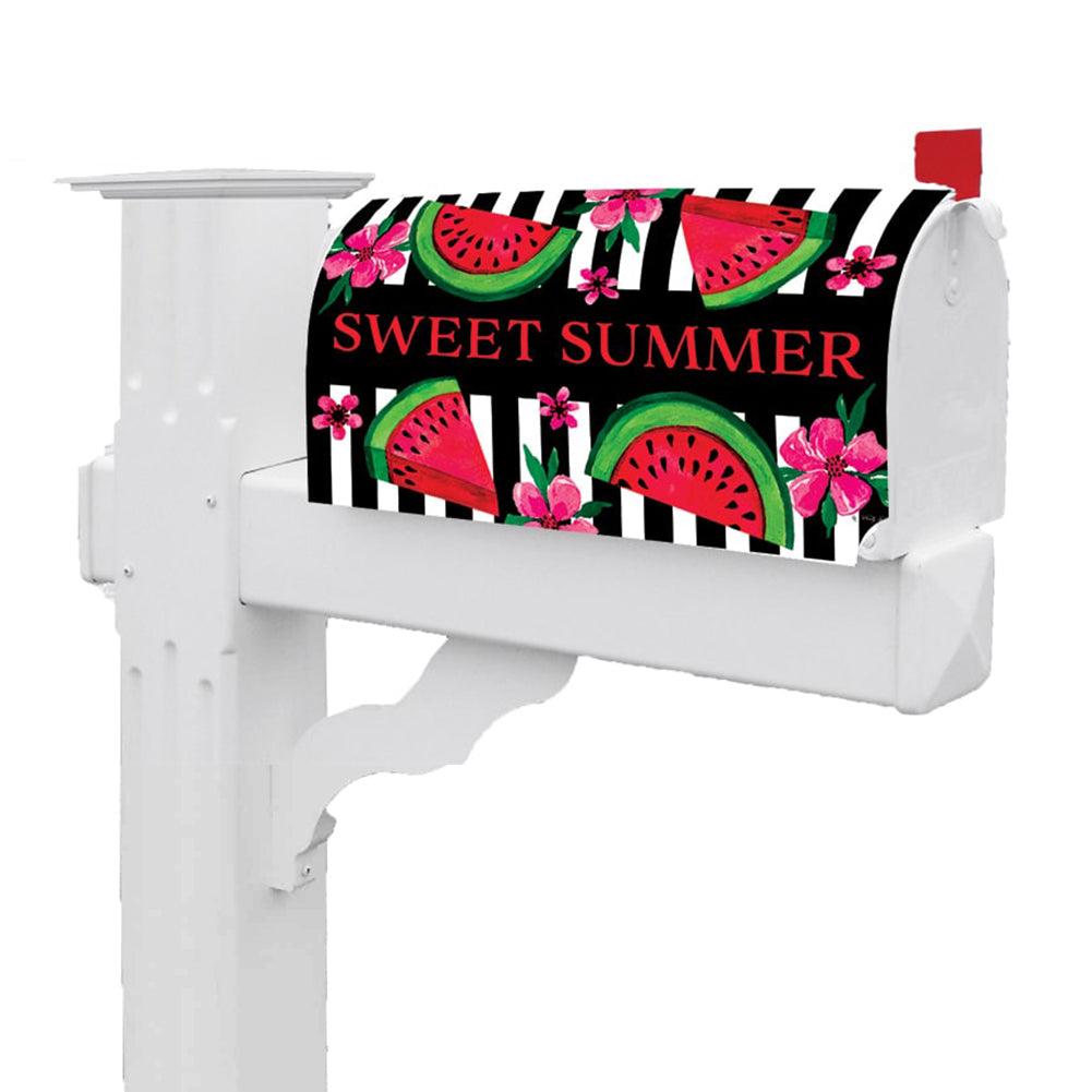 Watermelon Stripes Mailbox Cover