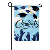 Custom Decor Congrats Grad Appliqued Garden Flag