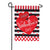 Valentines Stripes Applique Garden Flag