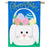 Evergreen Easter Bunny Basket Burlap House Flag