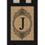 J Burlap Monogram Burlap House Flag