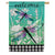 Dragonflies and Wildflowers House Flag
