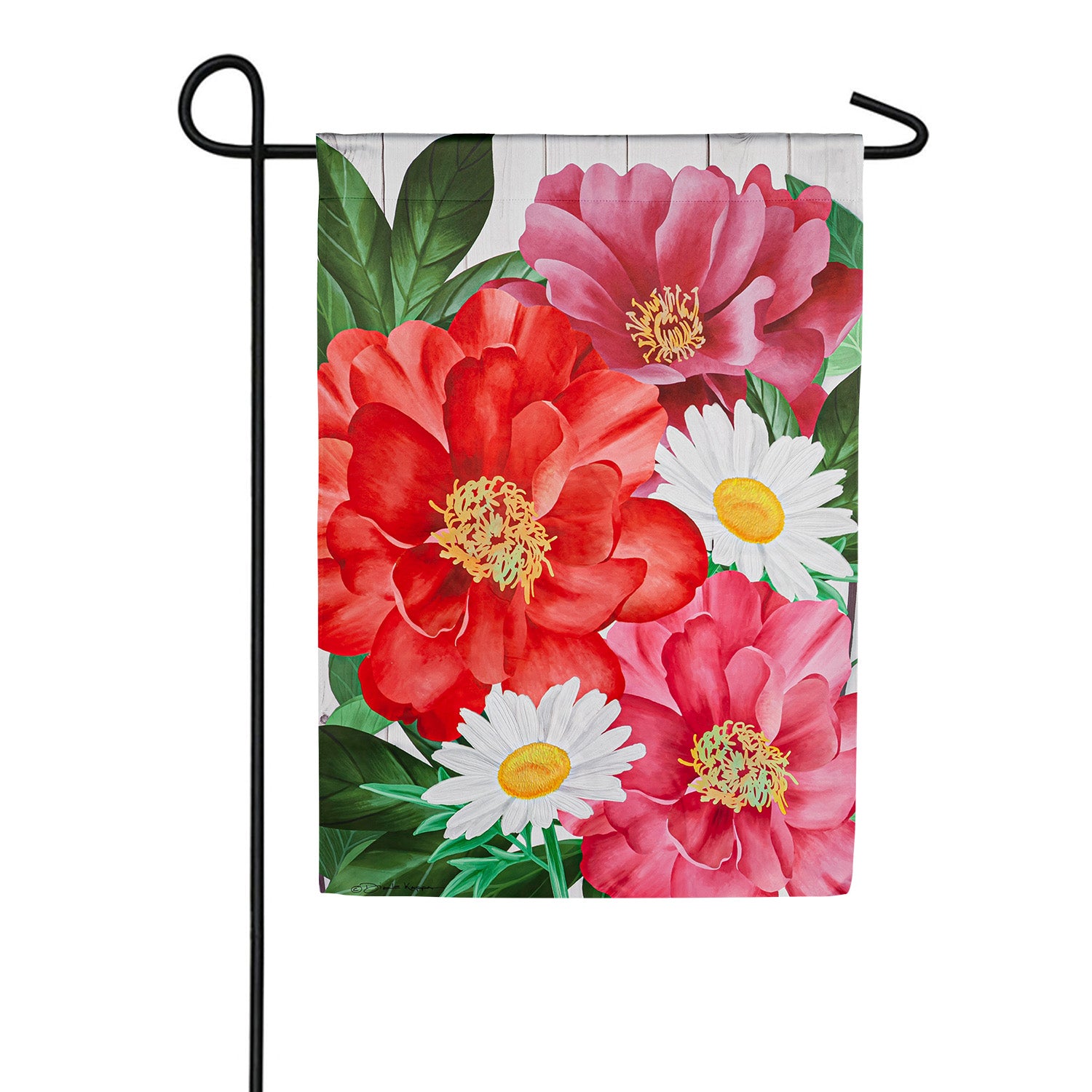 Evergreen Blooming House Flag