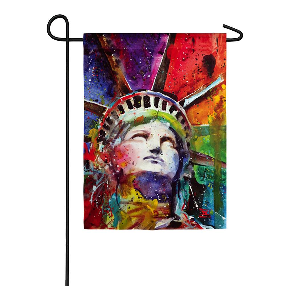 Evergreen Liberty Garden Flag