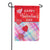 String of Valentine Hearts Burlap Garden Flag