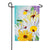 Daisy and Ladybug Field Burlap Garden Flag