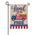 Patriotic Truck Burlap Garden Flag