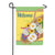 Wildflower Basket Burlap Garden Flag