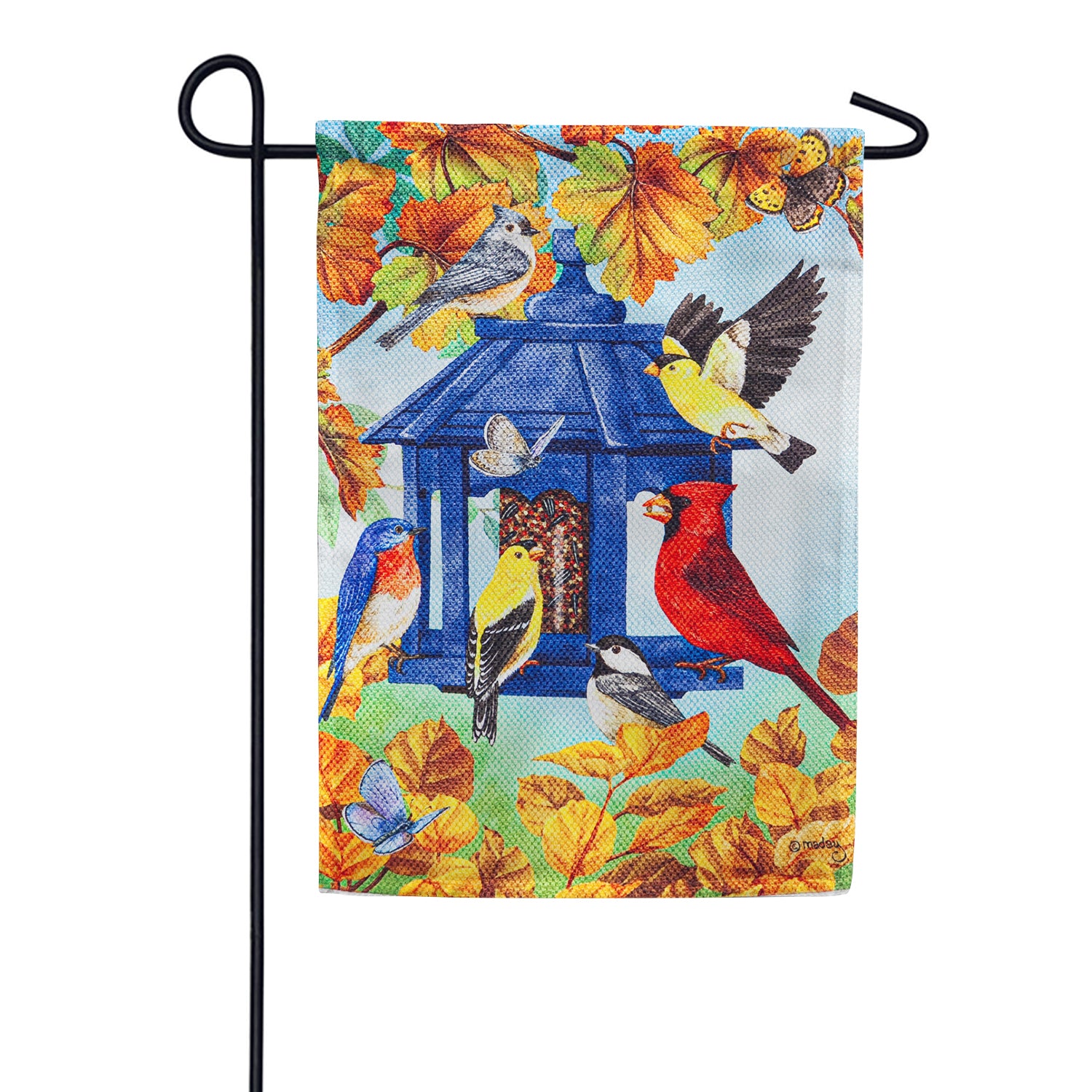 Fall Feeder Double Sided Garden Flag