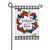 Butterfly Welcome Wreath Linen Garden Flag